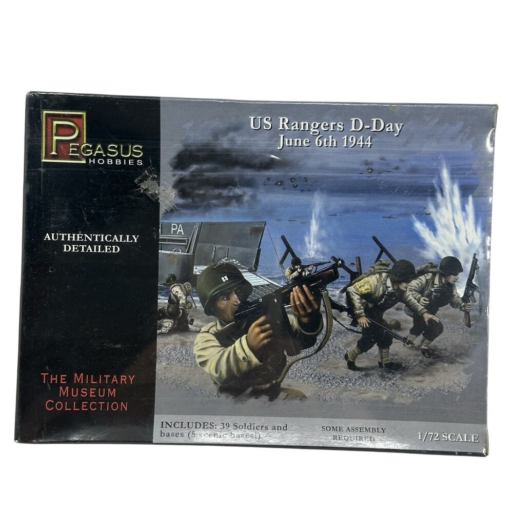 Pegasus 7351 WWII US Army Rangers D-Day 1/72 Scale Plastic Model Figures